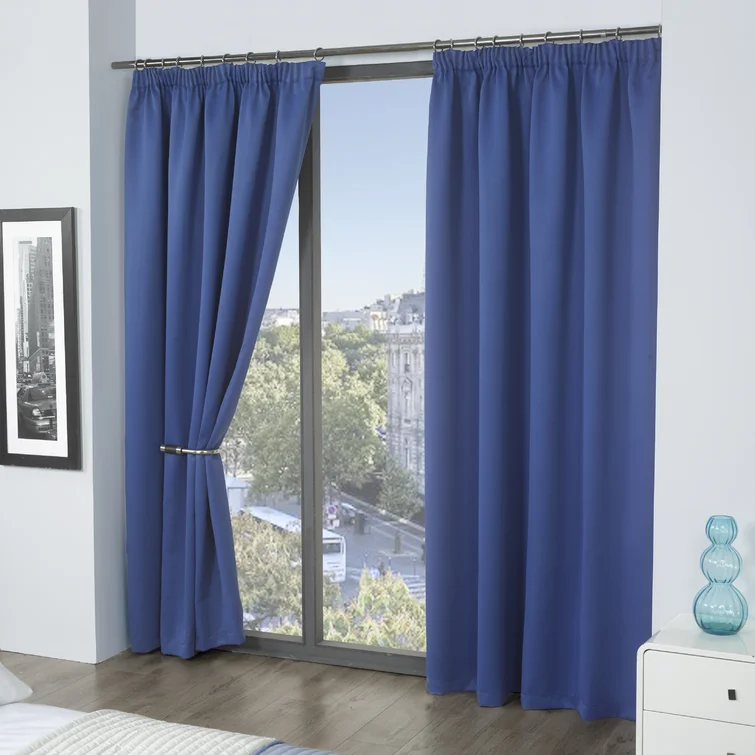 image of custom made Pencil Pleat curtains